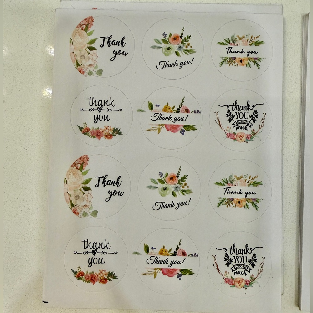 Assorted Thank You Sticker Pack - Picture 7 of 12